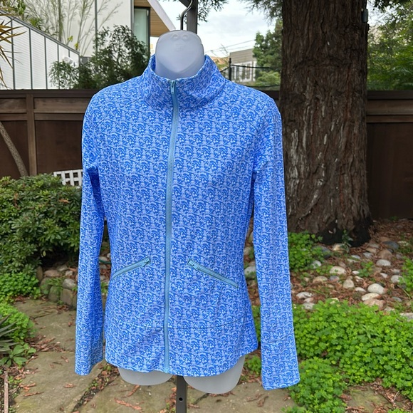 Jude Connally Arden Jacket in Mini Chinoiserie Peri - Picture 3 of 5